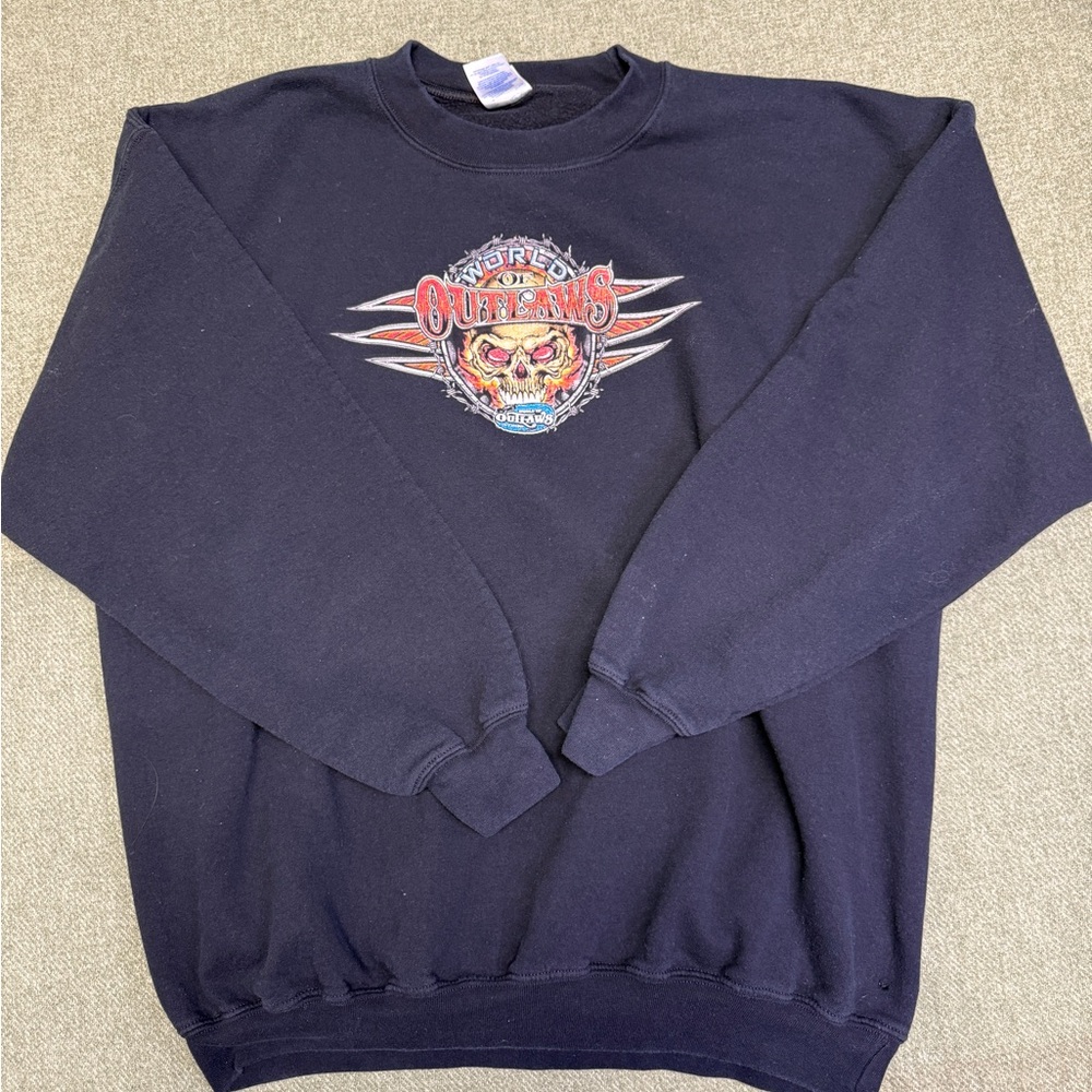 Gildan Black Men's Sweater with Graphic Design